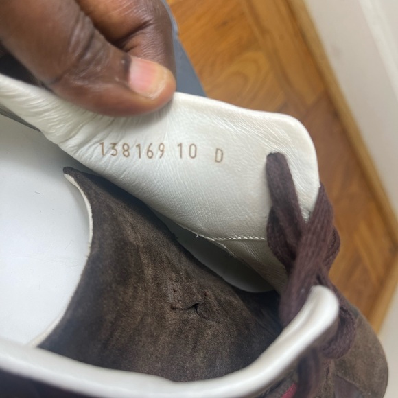 Gucci Guccissima Leather Web Sneakers - Size 10 D - Picture 8 of 9